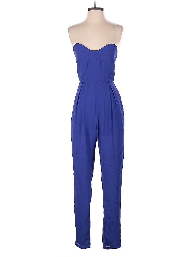Pre-owned Olivaceous Jumpsuit In Blue
