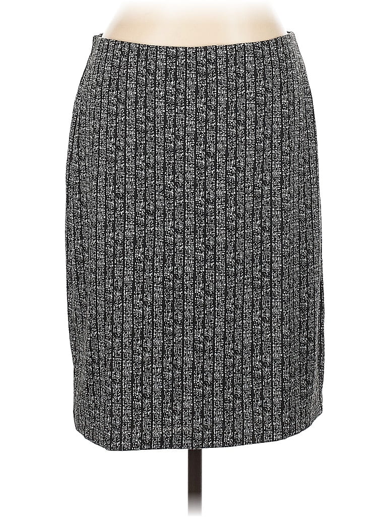 Black Label By Evan Picone Casual Skirt In Black