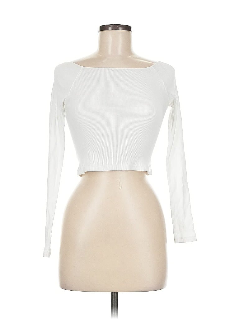 BRANDY MELVILLE Pre-owned 3/4 Sleeve T-shirt In White