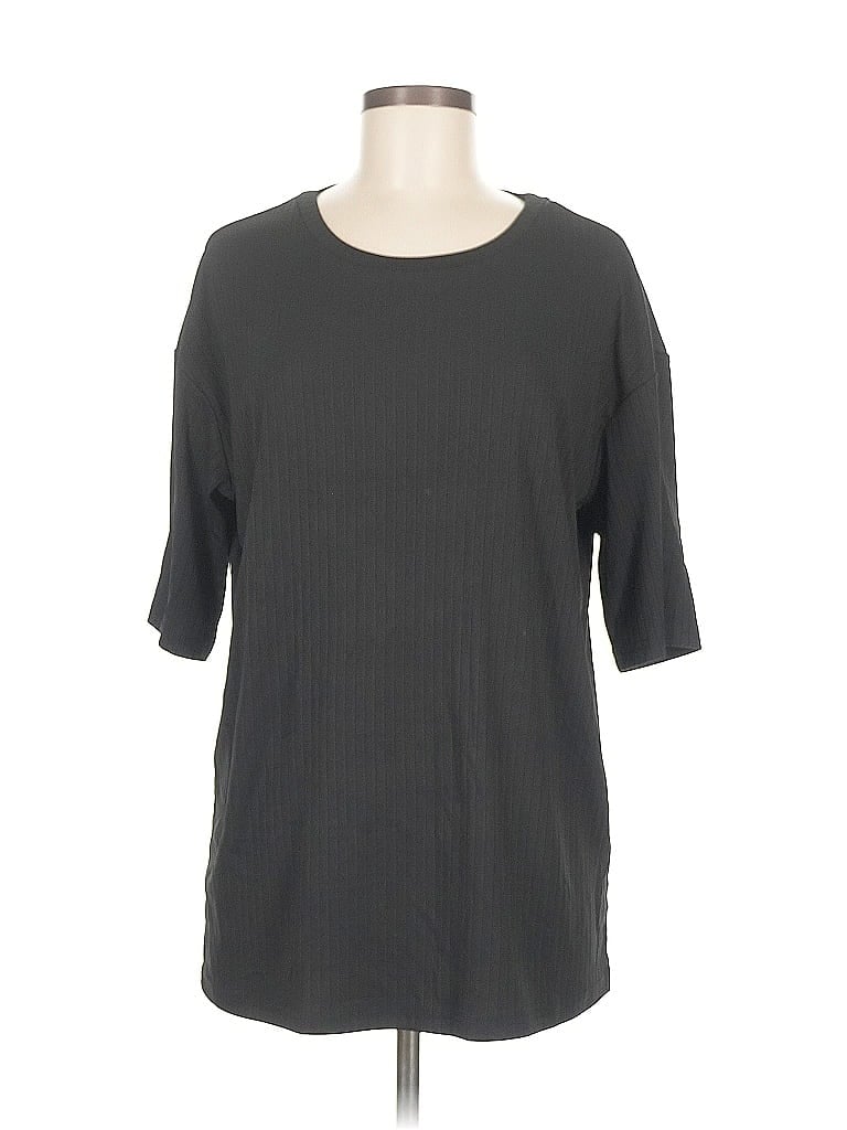 Pre-owned Ekouaer 3/4 Sleeve T-shirt In Gray