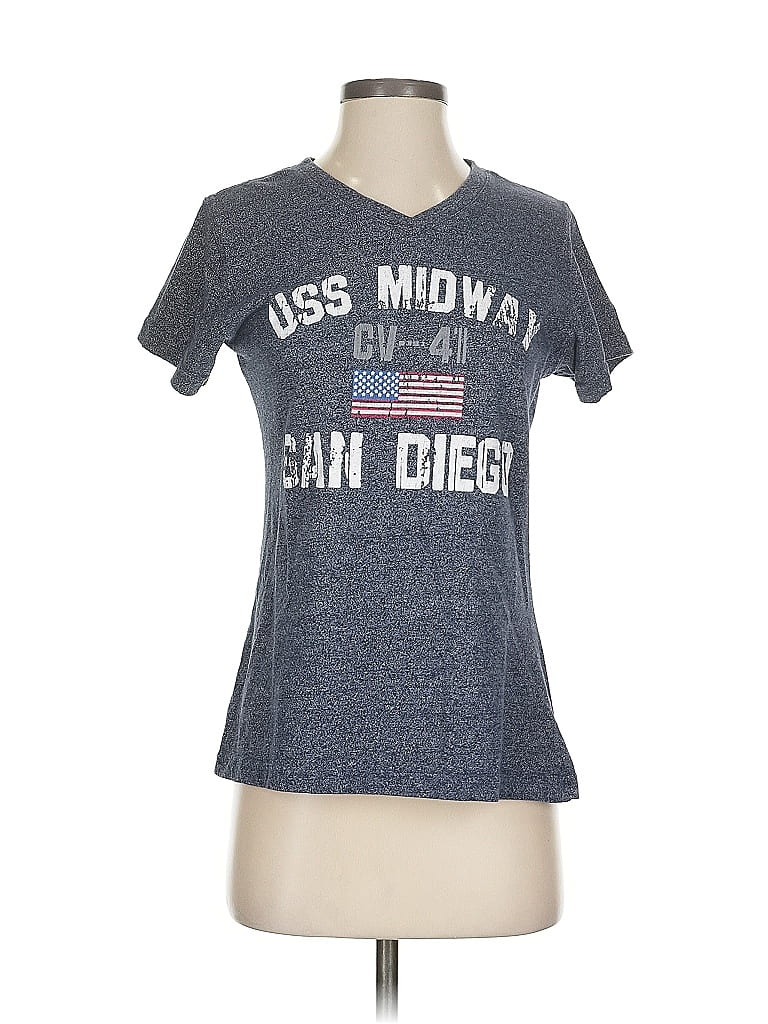 Pre-owned Assorted Brands Short Sleeve T-shirt In Blue