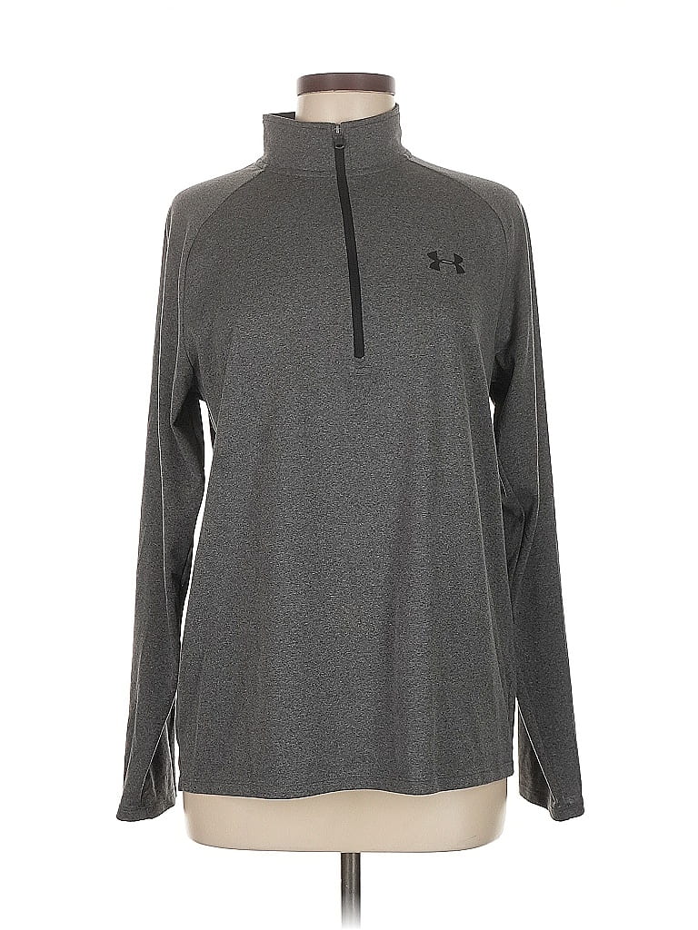 Pre-owned Under Armour Fleece Jacket In Gray