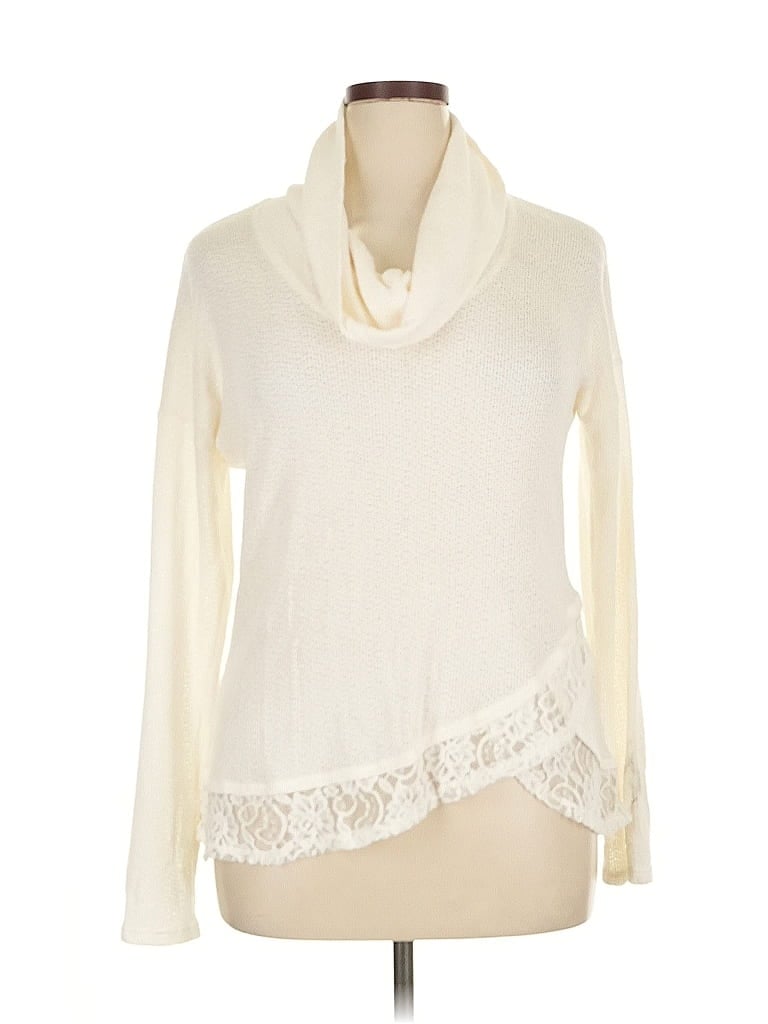 Pre-owned Maison Jules Pullover Sweater In White