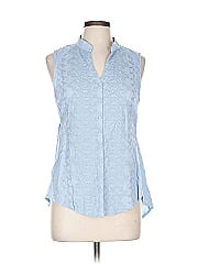 Tiny Sleeveless Button Down Shirt