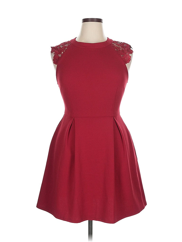 Pre-owned Speechless Cocktail Dress In Burgundy