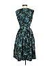 Donna Ricco 100% Polyester Print Teal Cocktail Dress Size 4 - photo 2