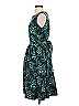 Donna Ricco 100% Polyester Print Teal Cocktail Dress Size 4 - photo 5