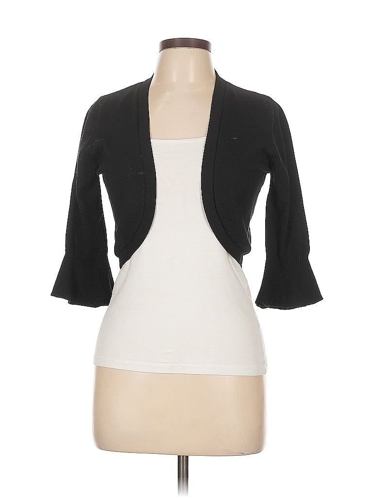 Pre-owned Assorted Brands Cardigan Sweater In Black