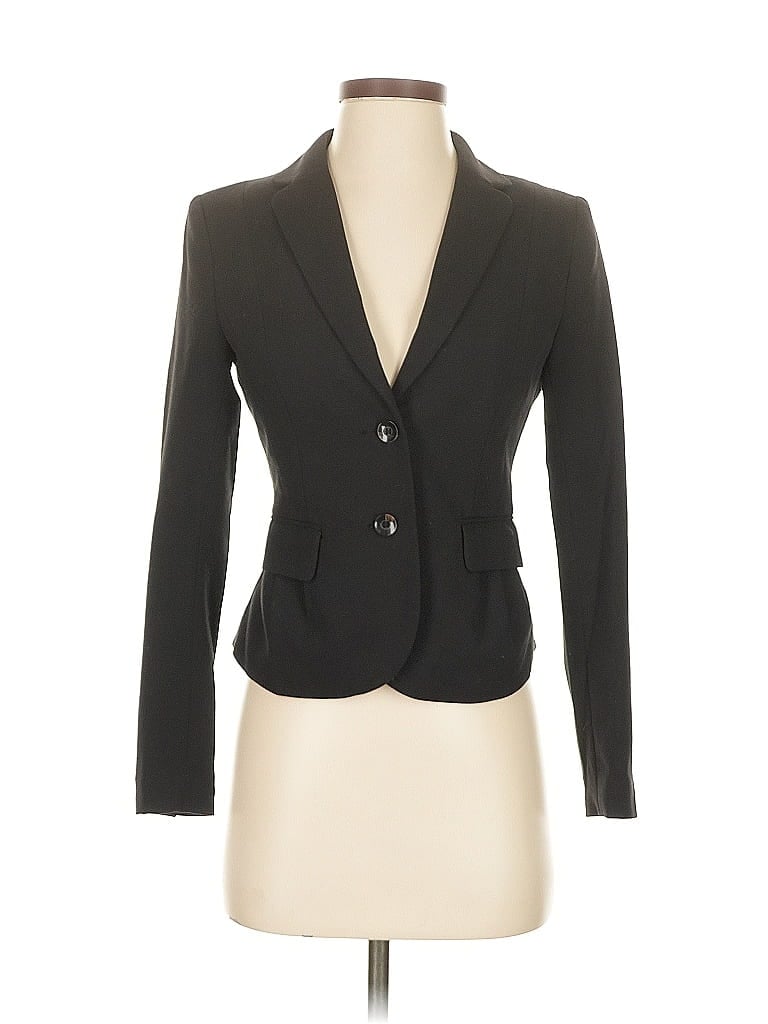 Pre-owned H&m Blazer Jacket In Black
