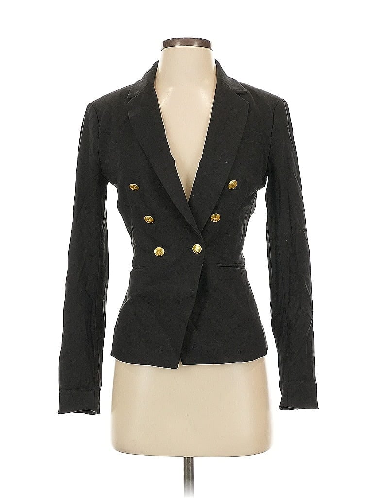 Pre-owned H&m Blazer Jacket In Black