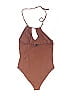 Forever 21 Solid Brown One Piece Swimsuit Size M - photo 2