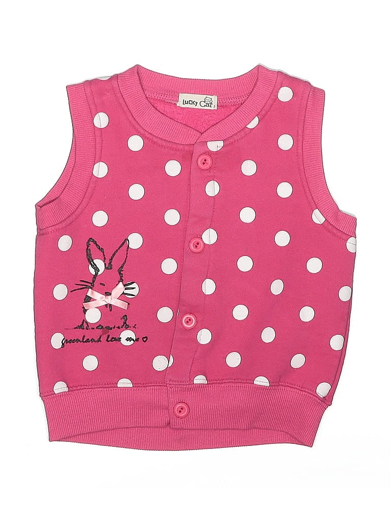 ASSORTED BRANDS Pre-owned Kids' Sweater Vest In Pink