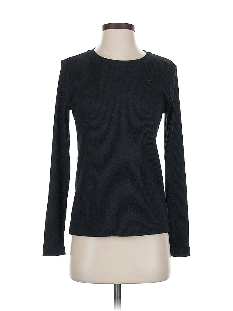 Click to view more detailed imagery on our partner's website Pre-owned Uniqlo Long Sleeve Top Black Crew Neck Tops