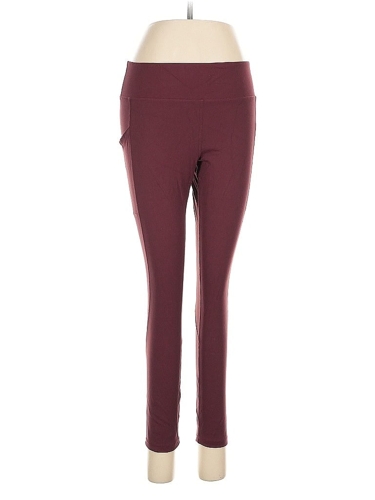 Click to view more detailed imagery on our partner's website Pre-owned Hue Active Pants In Burgundy