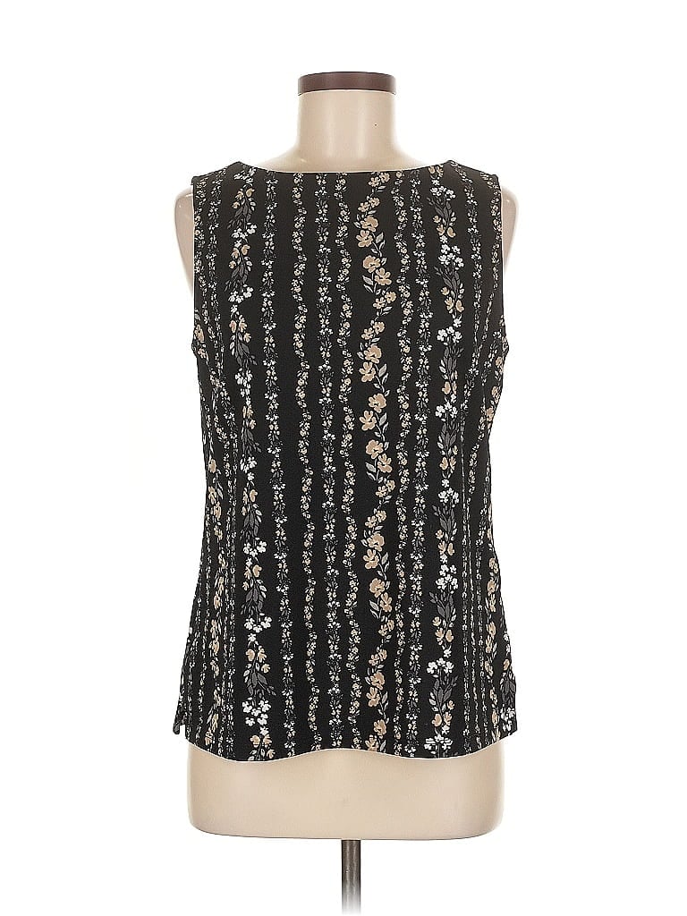 Pre-owned Isaac Mizrahi Live Sleeveless Blouse In Black