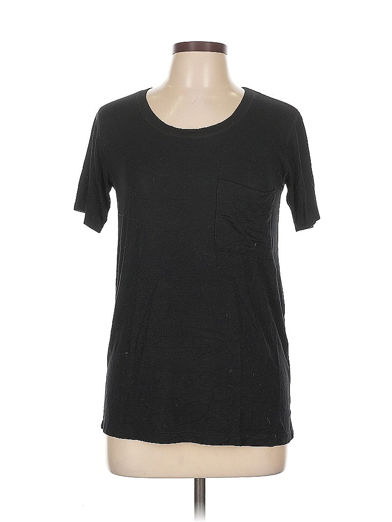 Pre-owned Raquel Allegra Short Sleeve T-shirt In Black