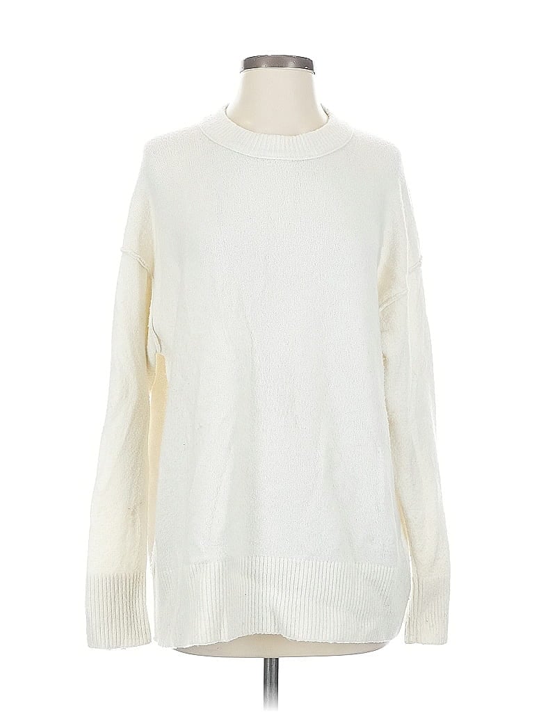 Pre-owned Aerie Turtleneck Sweater In White