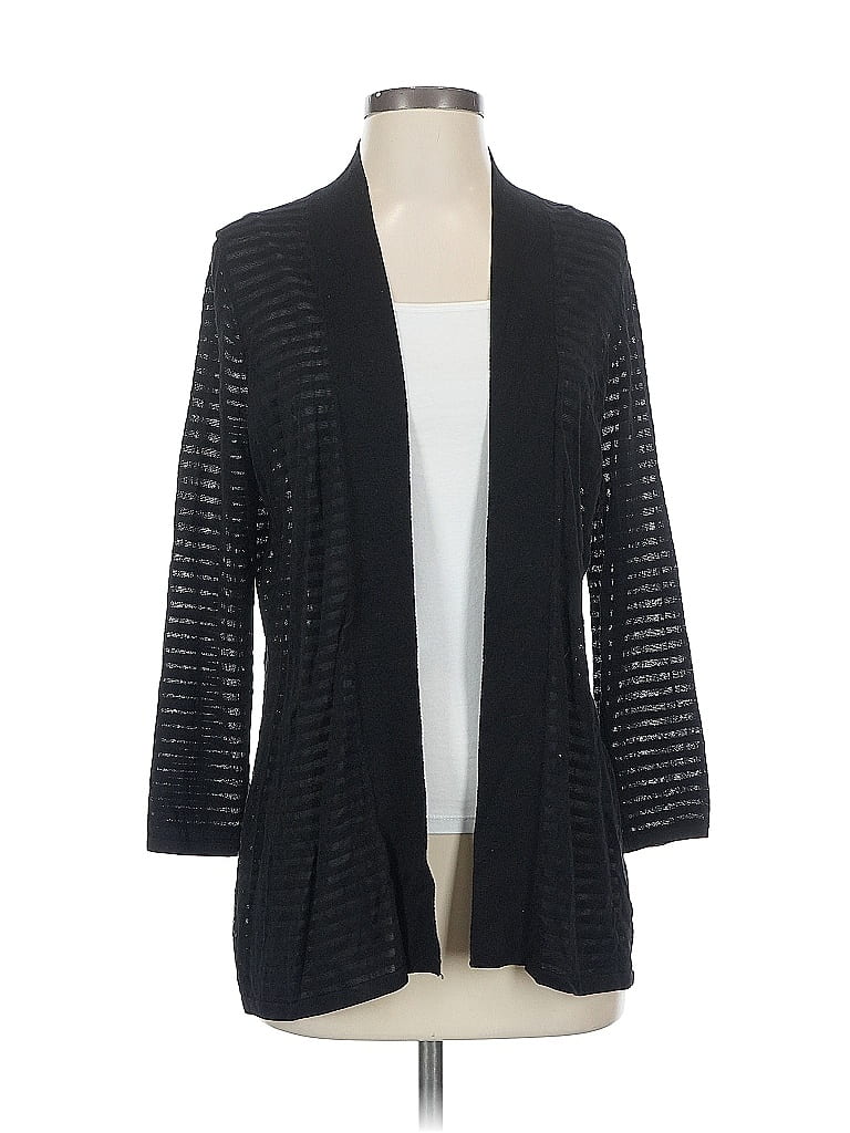Pre-owned Calvin Klein Cardigan Sweater In Black