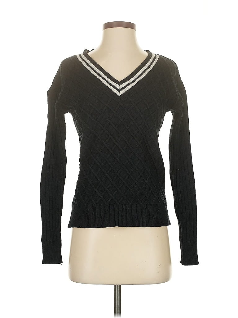 Pre-owned Unbranded Pullover Sweater In Black