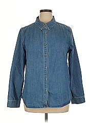 Allegra K Long Sleeve Button Down Shirt