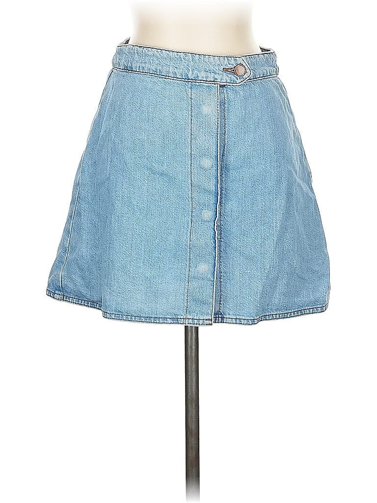 Pre-owned Trafaluc By Zara Denim Skirt In Blue