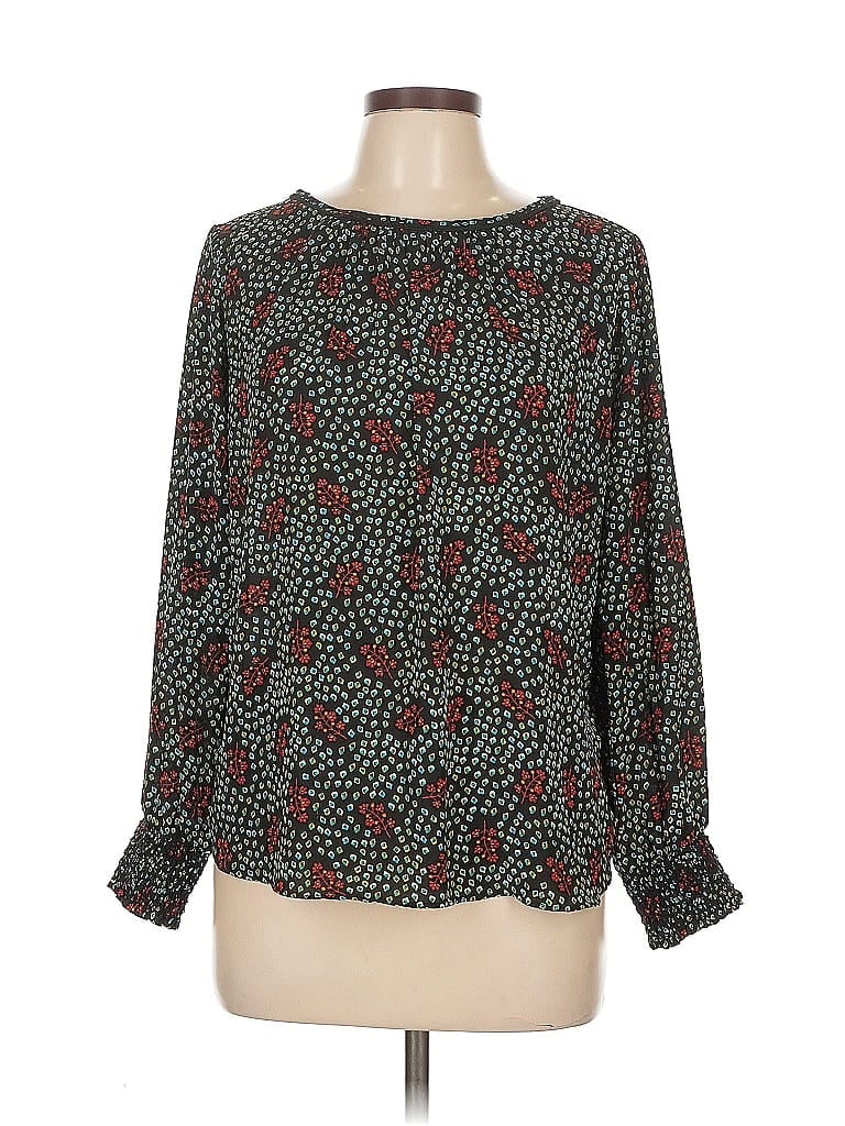 Pre-owned Ann Taylor Loft Long Sleeve T-shirt In Green