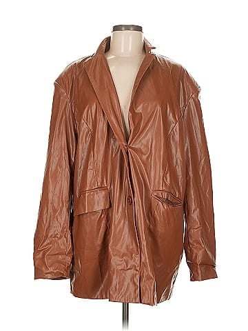 PrettyLittleThing Faux Leather Jacket (view 1)