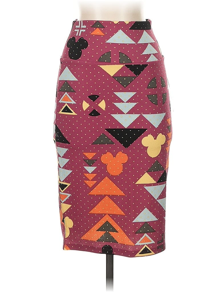 Lularoe Casual Skirt In Burgundy