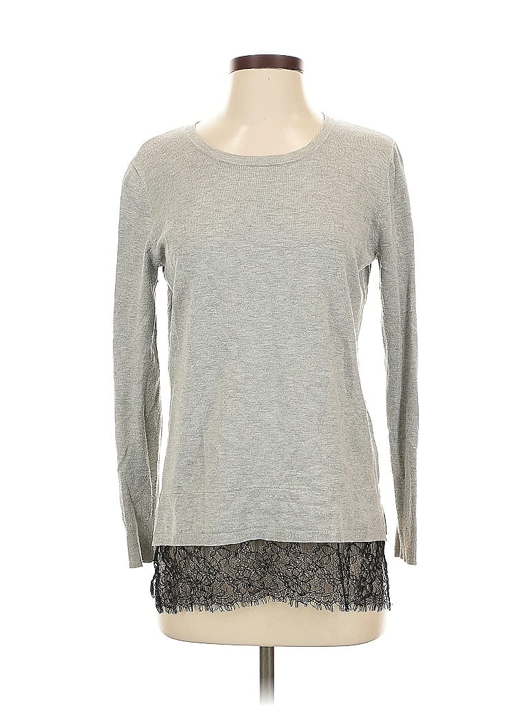 Pre-owned Brixon Ivy Pullover Sweater In Silver