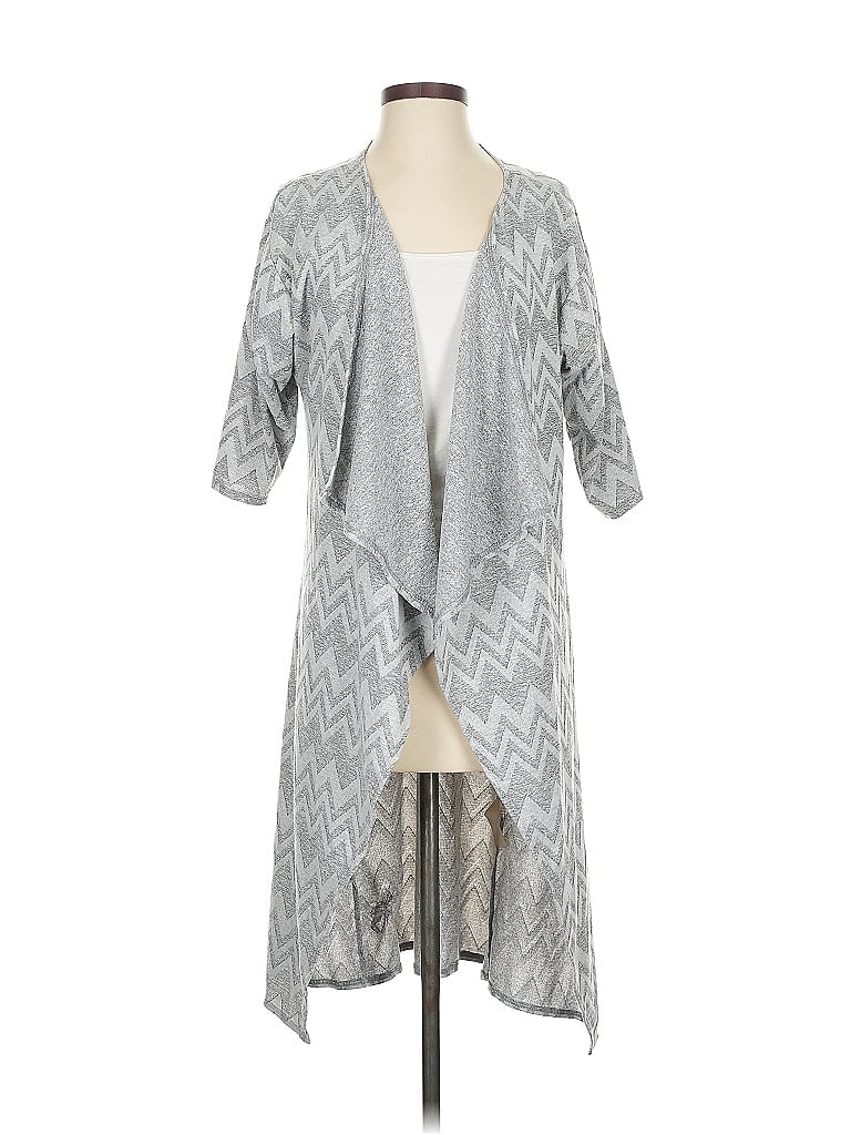 Pre-owned Lularoe Cardigan Sweater In Silver