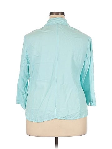 Lane Bryant 3/4 Sleeve Button-Down Shirt (view 2)