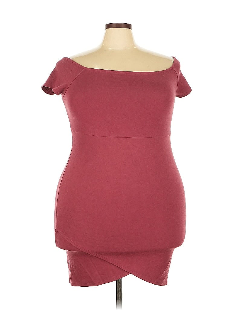 Pre-owned Forever 21 Cocktail Dress In Burgundy
