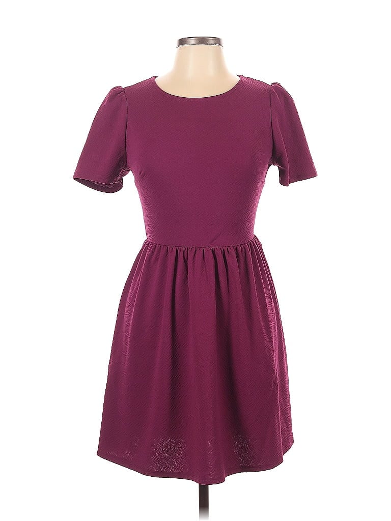 Pre-owned Xxi Casual Dress In Burgundy