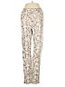 Kiwi 100% Polyester Animal Print Ivory Casual Pants Size S - photo 1