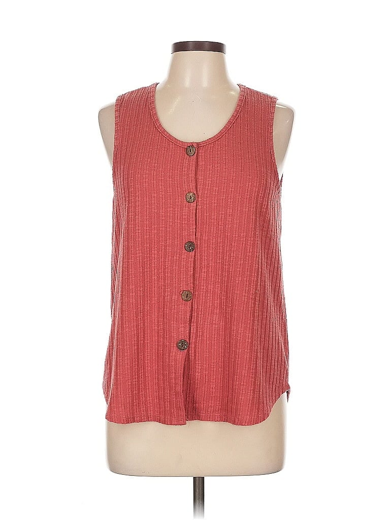 Pre-owned W5 Sleeveless Blouse In Red