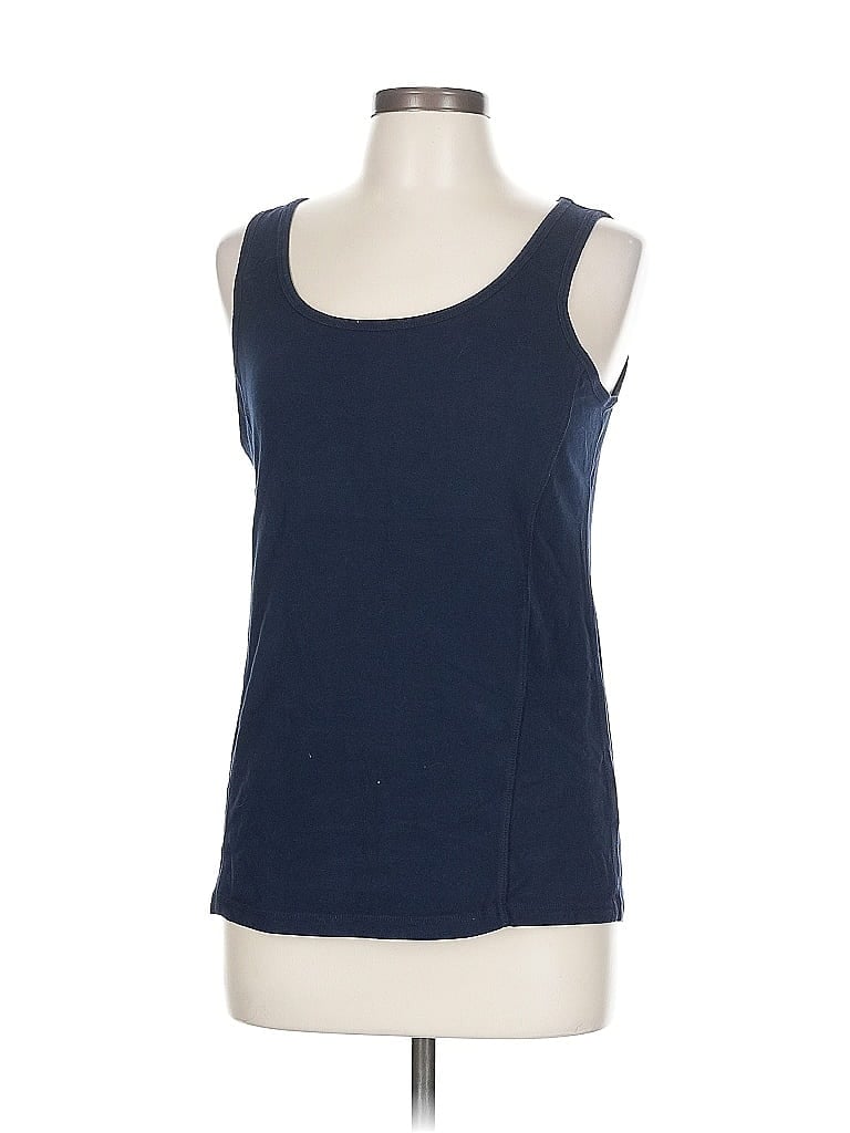 Pre-owned Talbots Tank Top Blue Strapless Neckline Tops