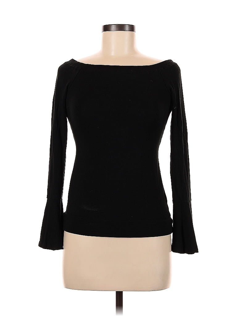 Pre-owned Club Monaco 3/4 Sleeve T-shirt In Black