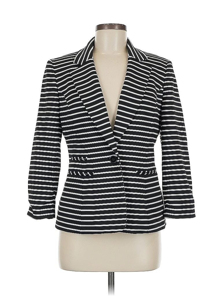Pre-owned Nine West Blazer Jacket In Black
