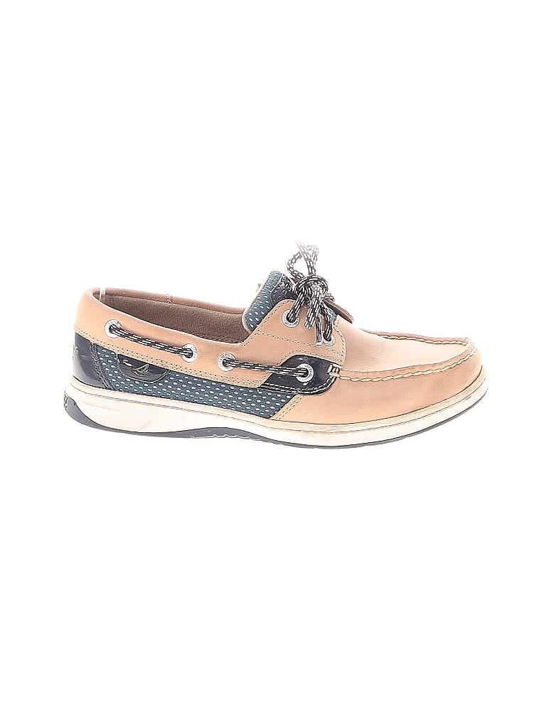 Pre-owned Sperry Top-sider® Flats Tan Shoes In Brown