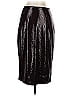 J.Crew Collection Metallic Black Burgundy Formal Skirt Size 4 (petite) - photo 1