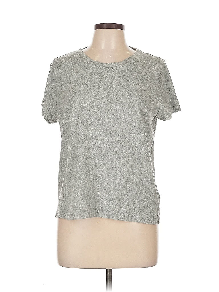 Pre-owned J.crew Factory Store Short Sleeve T-shirt In Gray
