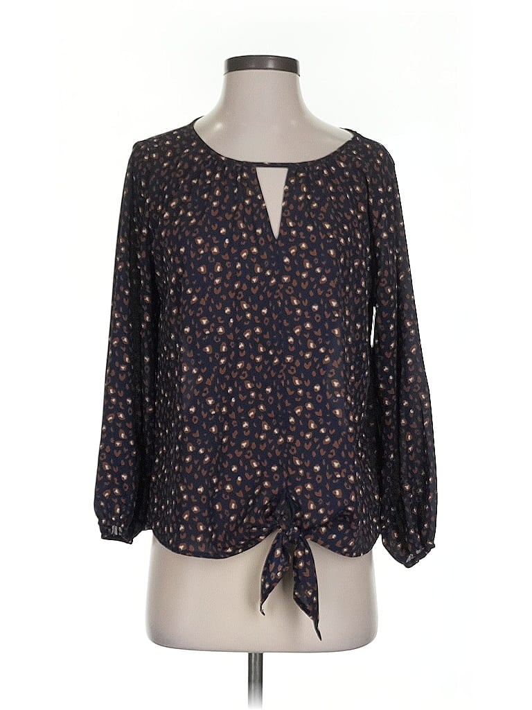 Pre-owned West Kei 3/4 Sleeve Blouse In Black