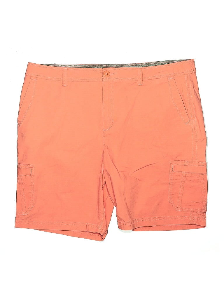 Pre-owned Eddie Bauer Cargo Shorts In Orange