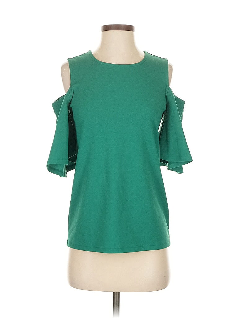 Pre-owned Ann Taylor 3/4 Sleeve T-shirt In Green