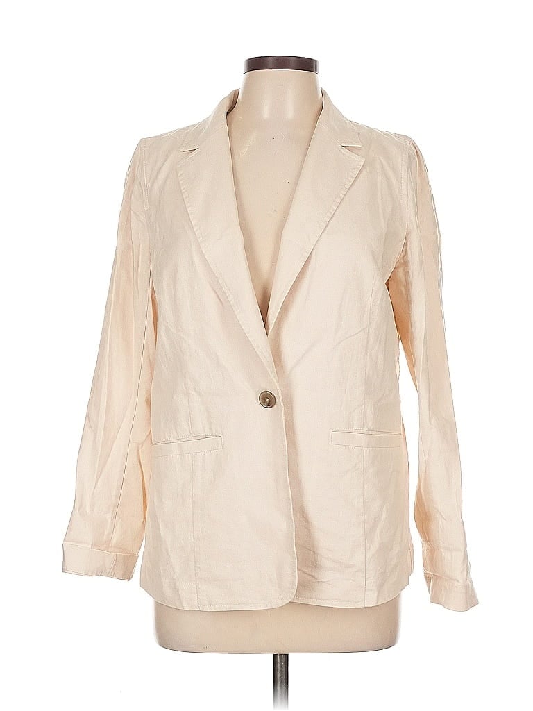 Pre-owned J.crew Factory Store Blazer Jacket In White