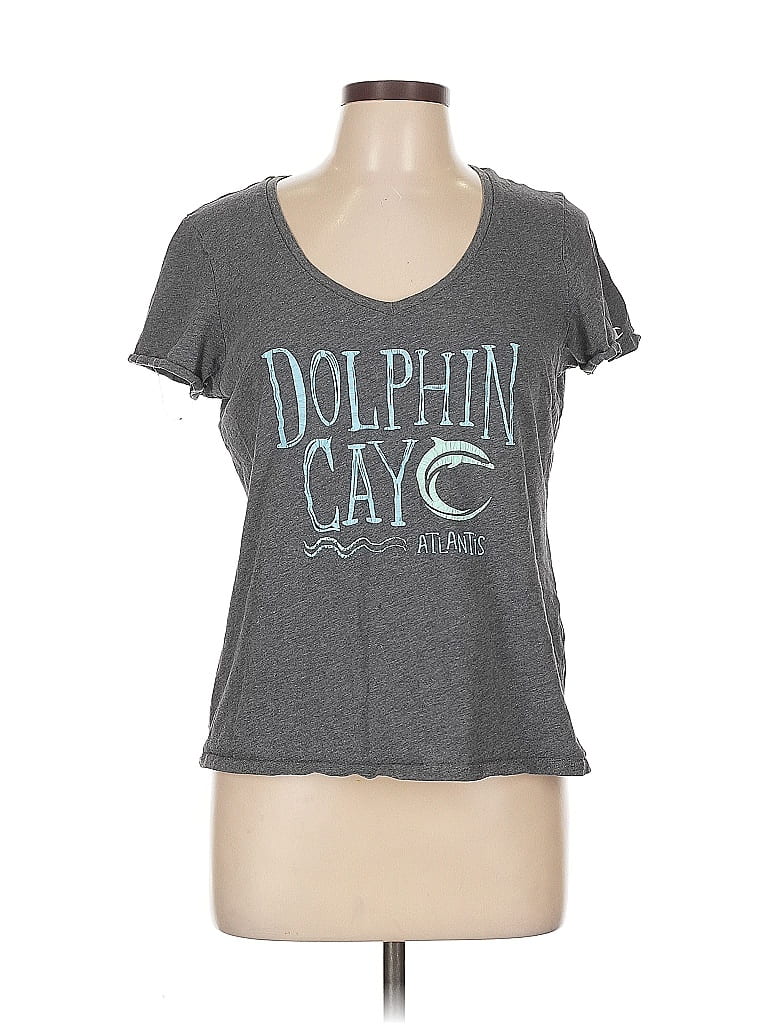 Pre-owned Champion Short Sleeve T-shirt In Gray