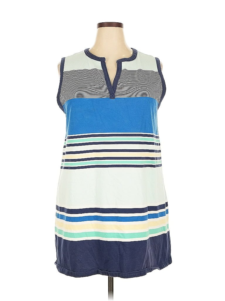 Pre-owned Liz Claiborne Casual Dress In Blue