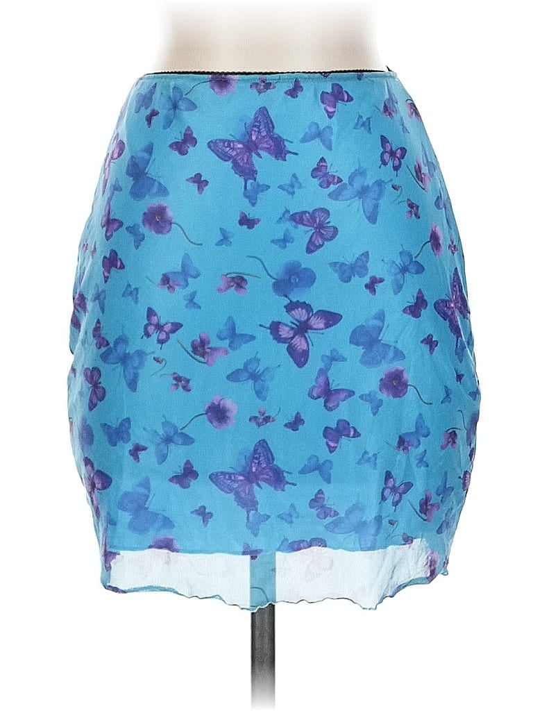 Click to view more detailed imagery on our partner's website Pre-owned Motel Casual Skirt In Blue