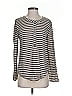 Umgee Stripes Gray Long Sleeve Top Size S - photo 1
