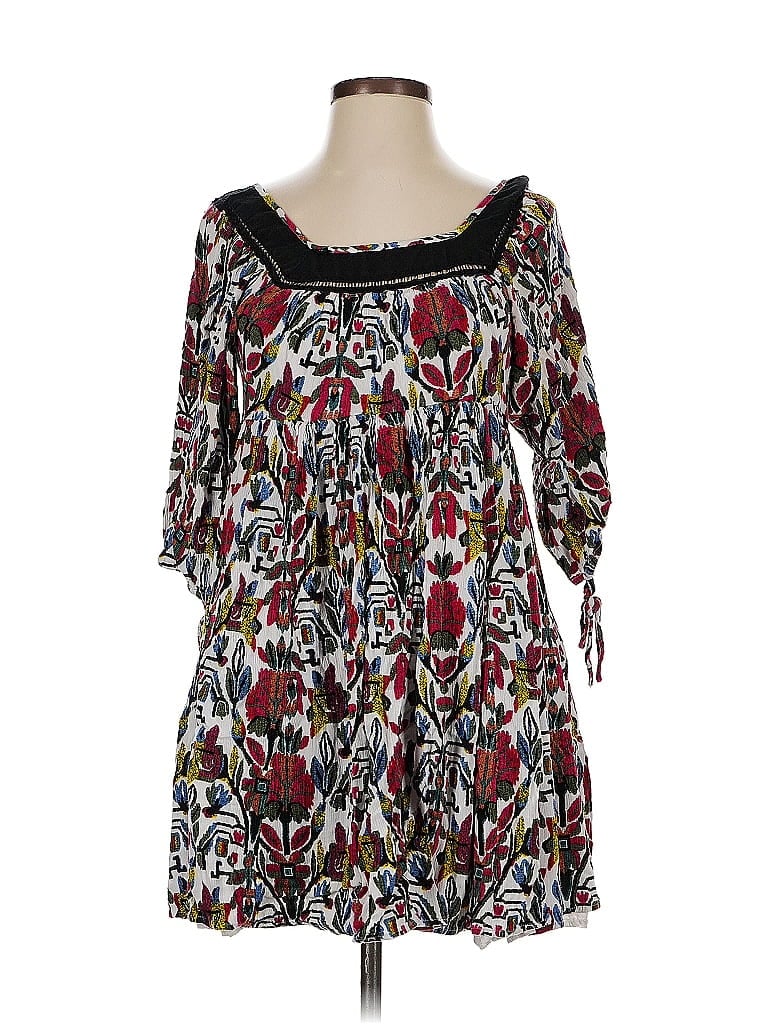 Pre-owned Holding Horses 3/4 Sleeve Blouse In Burgundy